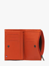 Portefeuille Porte-monnaie Madras Cuir Etrier Orange madras EMAD619-vue-porte