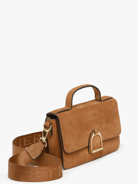 Sac Bandoulière S Altesse Suede Etrier Marron altesse suede EASU048S vue secondaire 2
