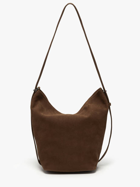 Sac Bandoulière Cavalier Nubuck Cuir Etrier Marron cavalier nubuck ECAN126M vue secondaire 7